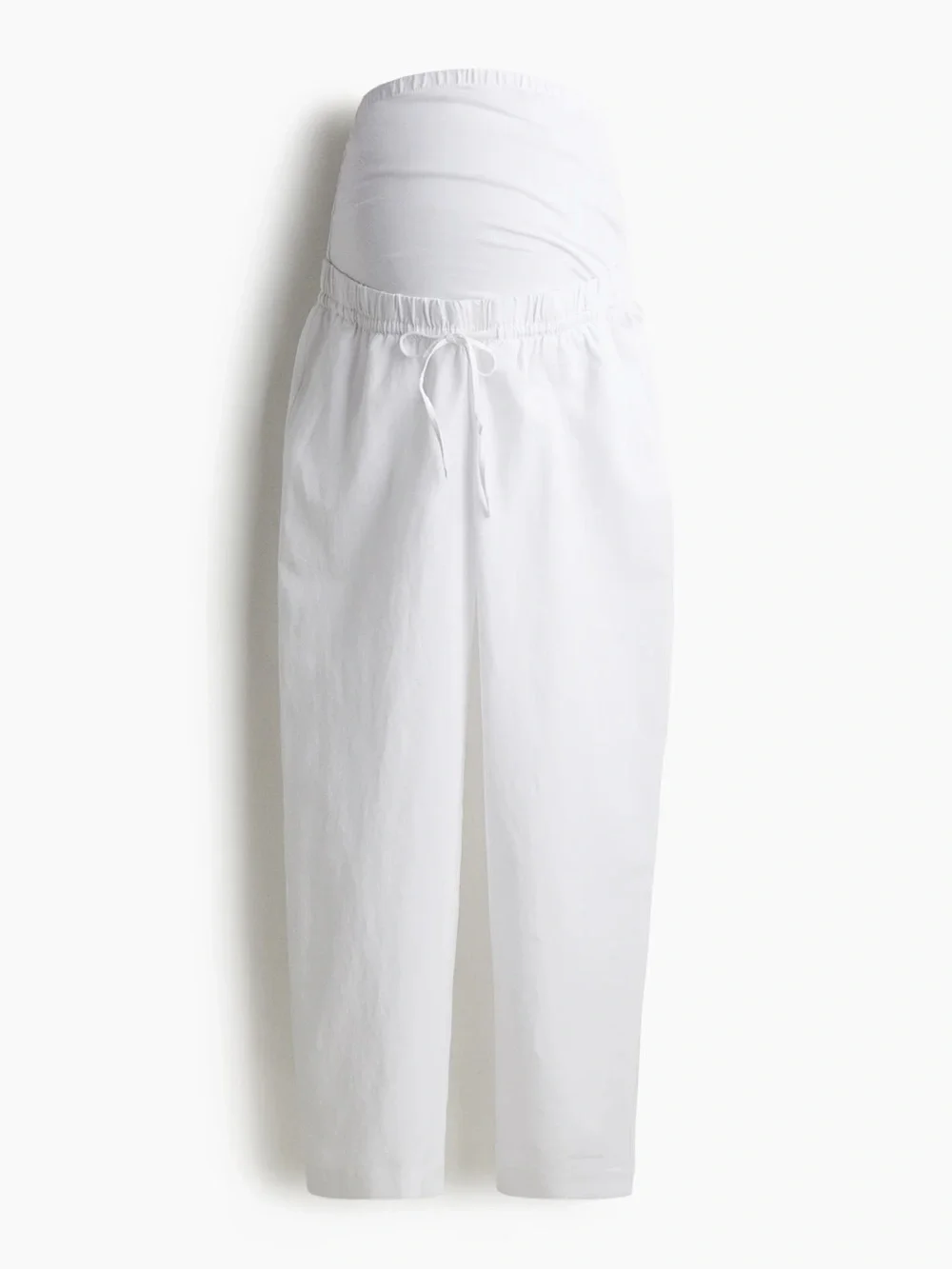 H&M LINEN-BLEND PANTS Small